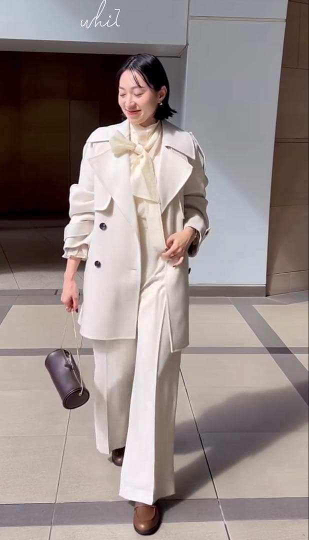 チコ✩anuan リバーウールミドルトレンチコート