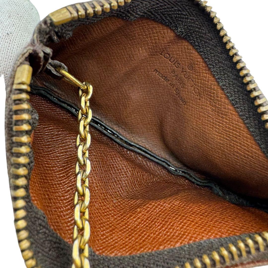 美品　ルイヴィトン　モノグラム　ポシェットクレ　ケース　ゴールド金具