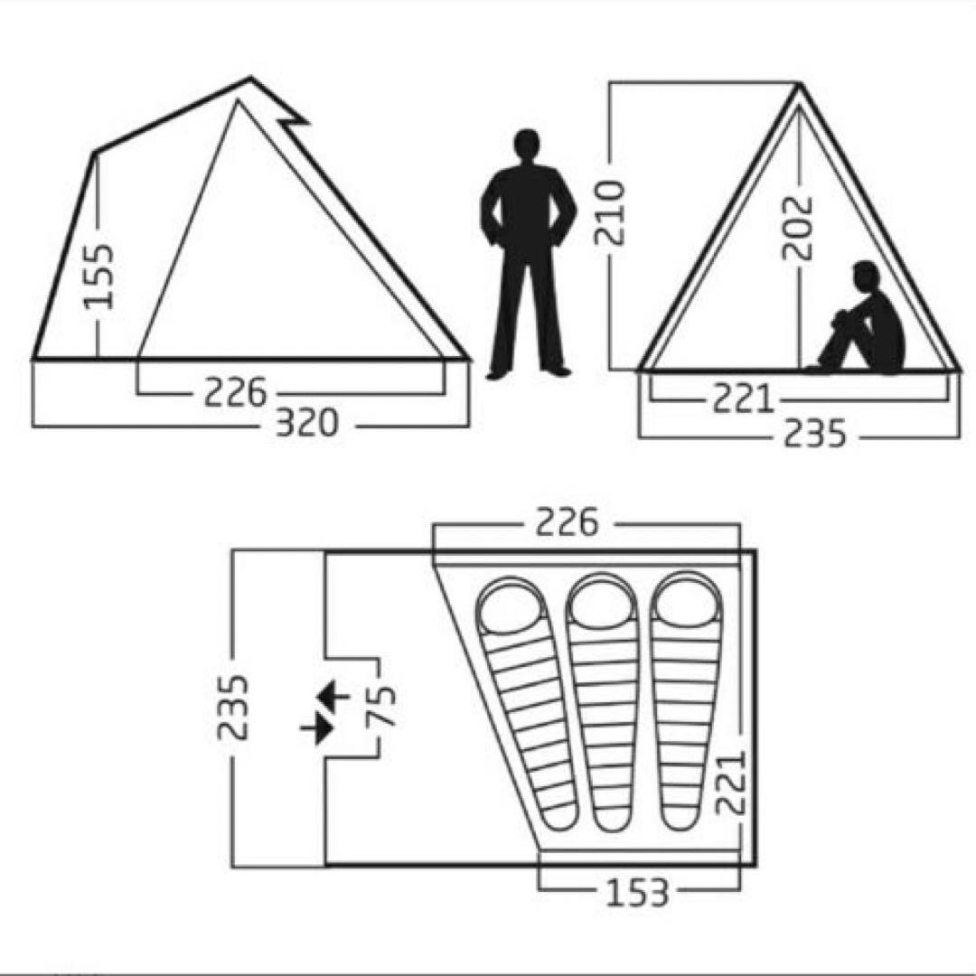 新品★NORDISK Thrymheim 3PU定価97900円キャンプテント