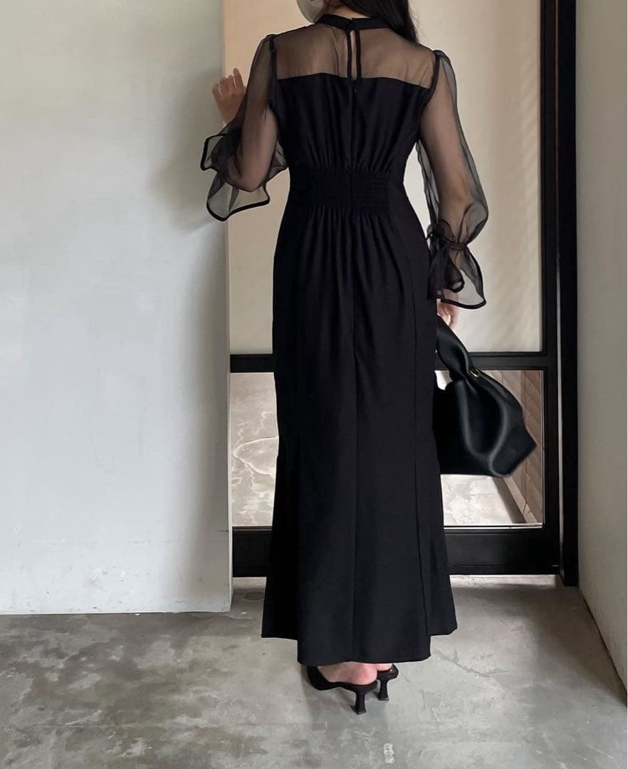 【超美品】nairo スタンドカラーマーメイドドレス Mサイズ