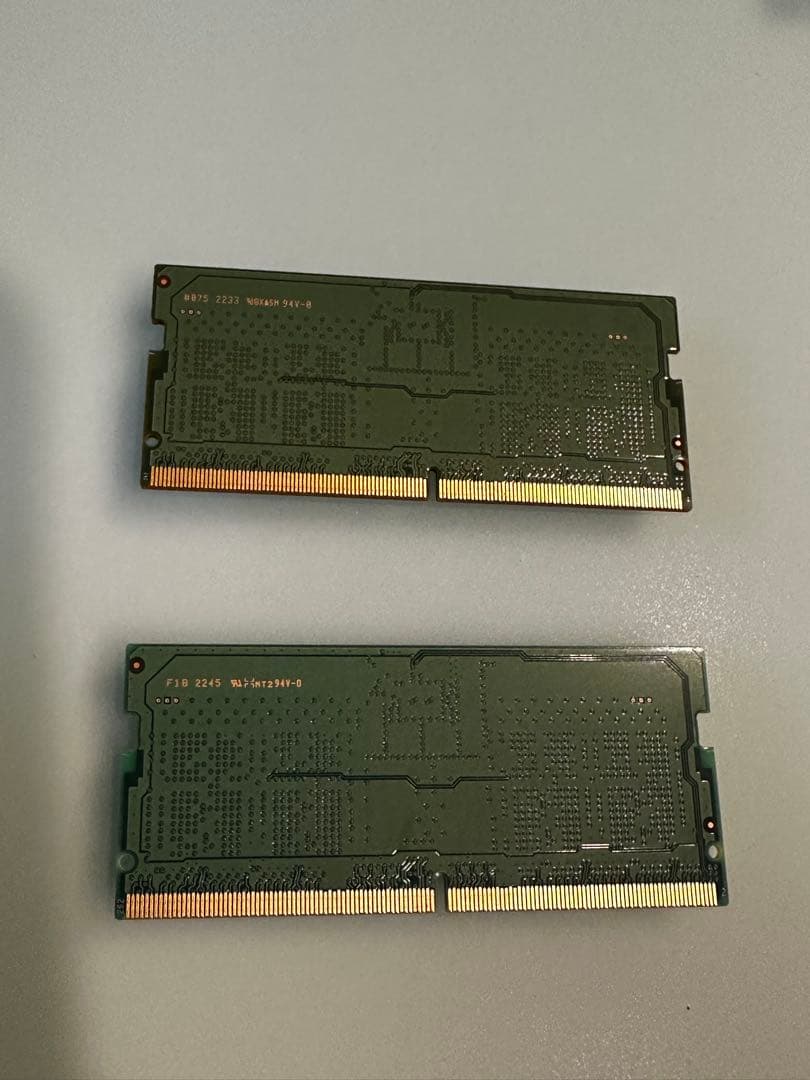 DDR5 RAM SODIMM 8GB x2枚 (16GB) PC5 4800B