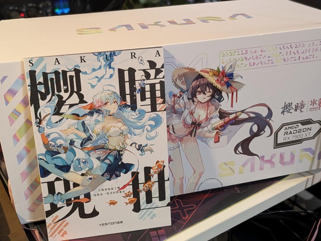 夢*夜様 Yeston RX7900XT 櫻瞳 20GB グラボ 外箱あり