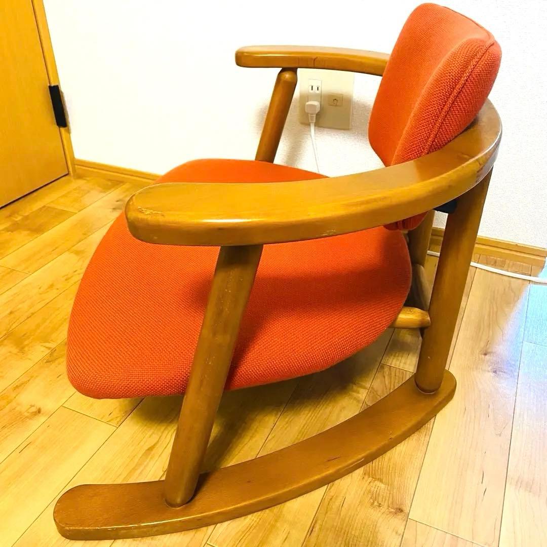 【希少品 送料込】無限工房 福竹産業 かに座椅子 ローチェア バリアフリー