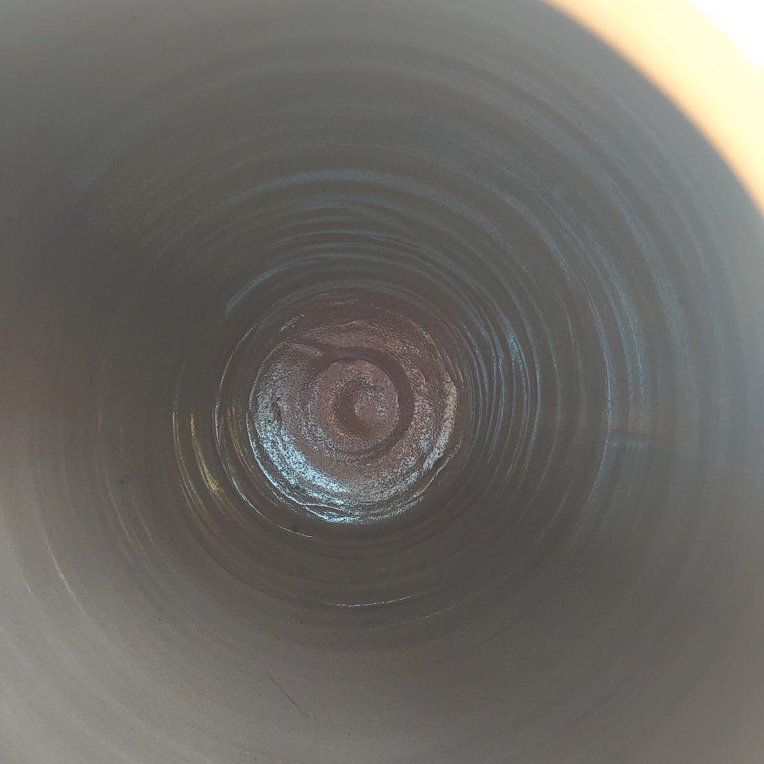 【未使用】菊堂　サイン入り　陶芸　菊孔雀大壺　一点物　50✕40cm