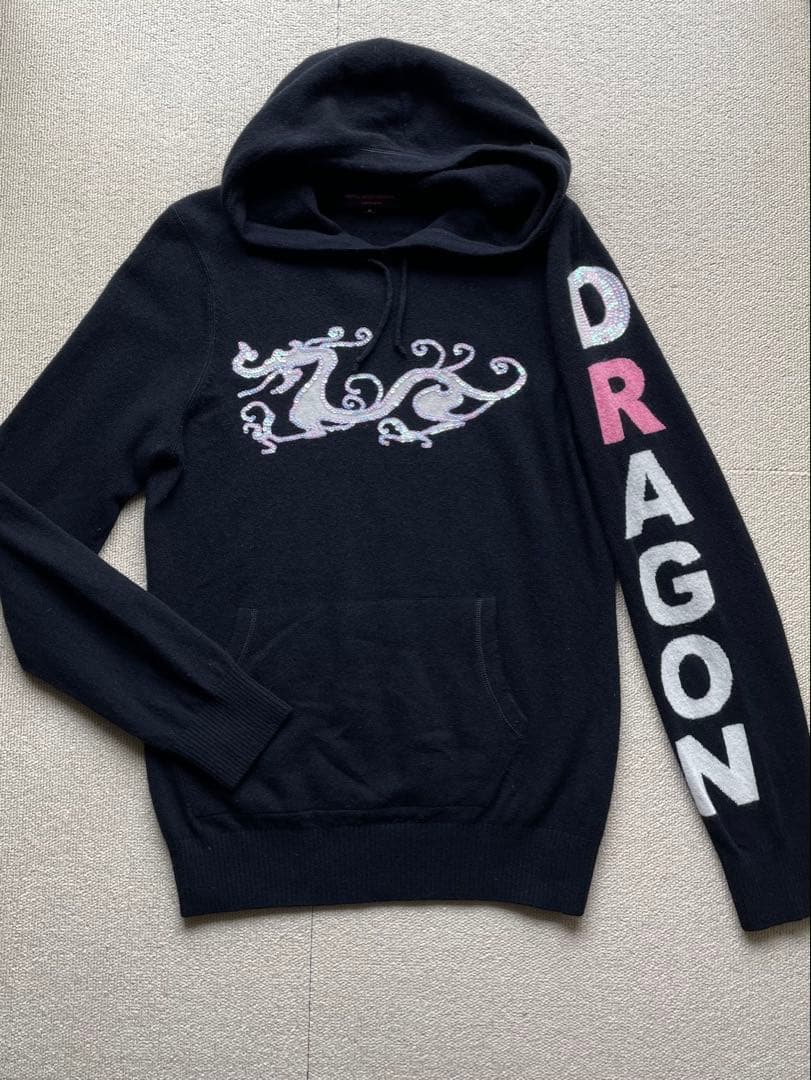 ダンスウィズドラゴン ウールカシミヤ フード付き ニット セーター 美品♡