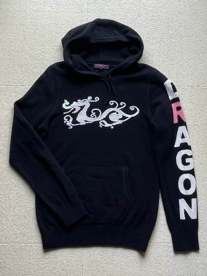 ダンスウィズドラゴン ウールカシミヤ フード付き ニット セーター 美品♡