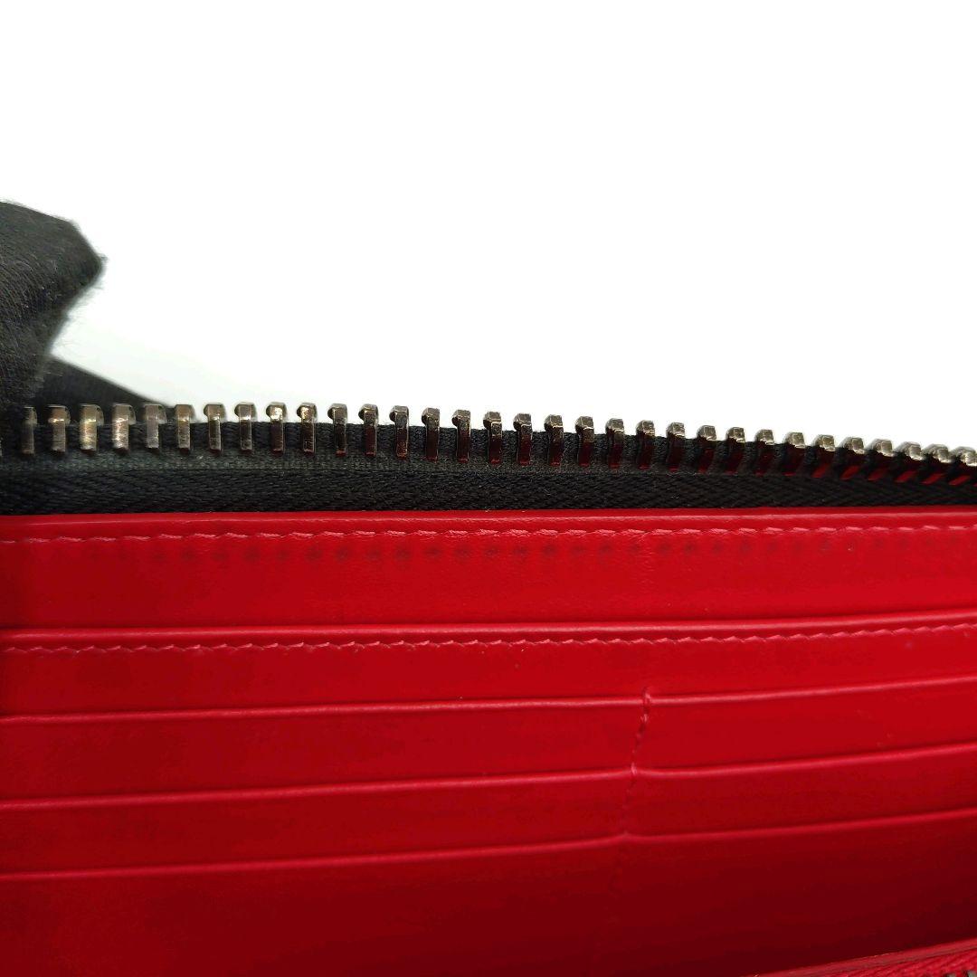 【良品】クリスチャンルブタン 長財布 スタッズ ラウンドファスナー