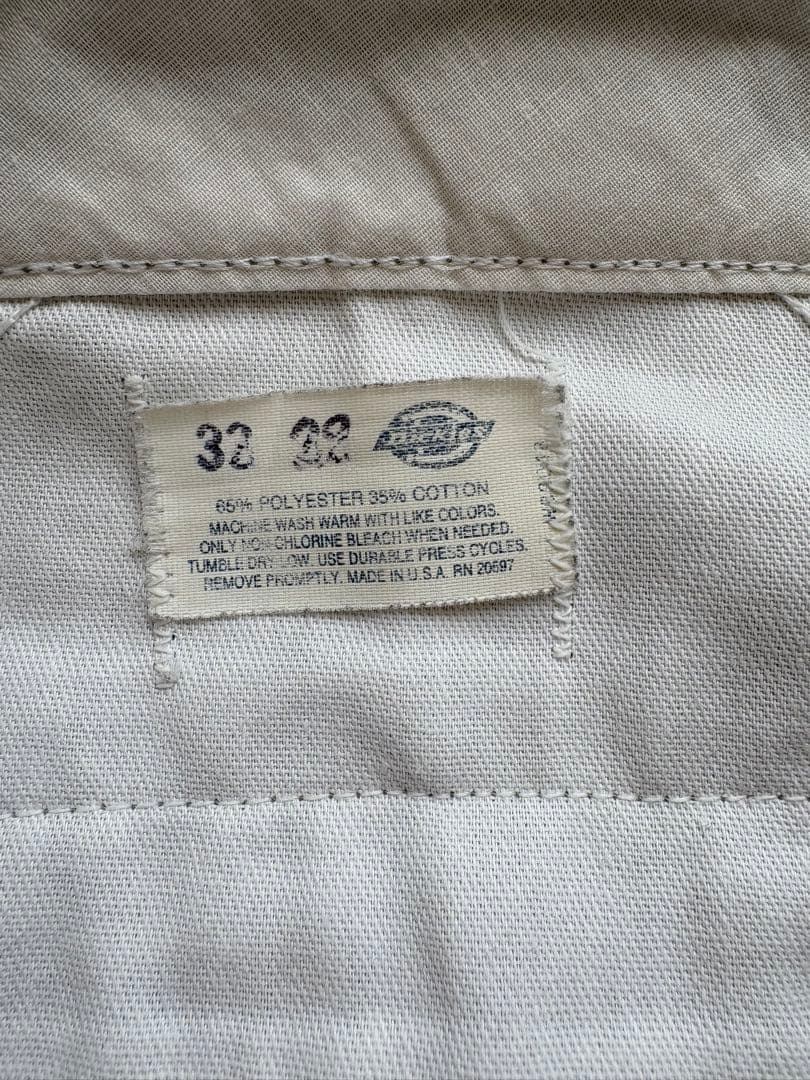 80s Dickies 874 USA製 ライトグレーチビタグ W32