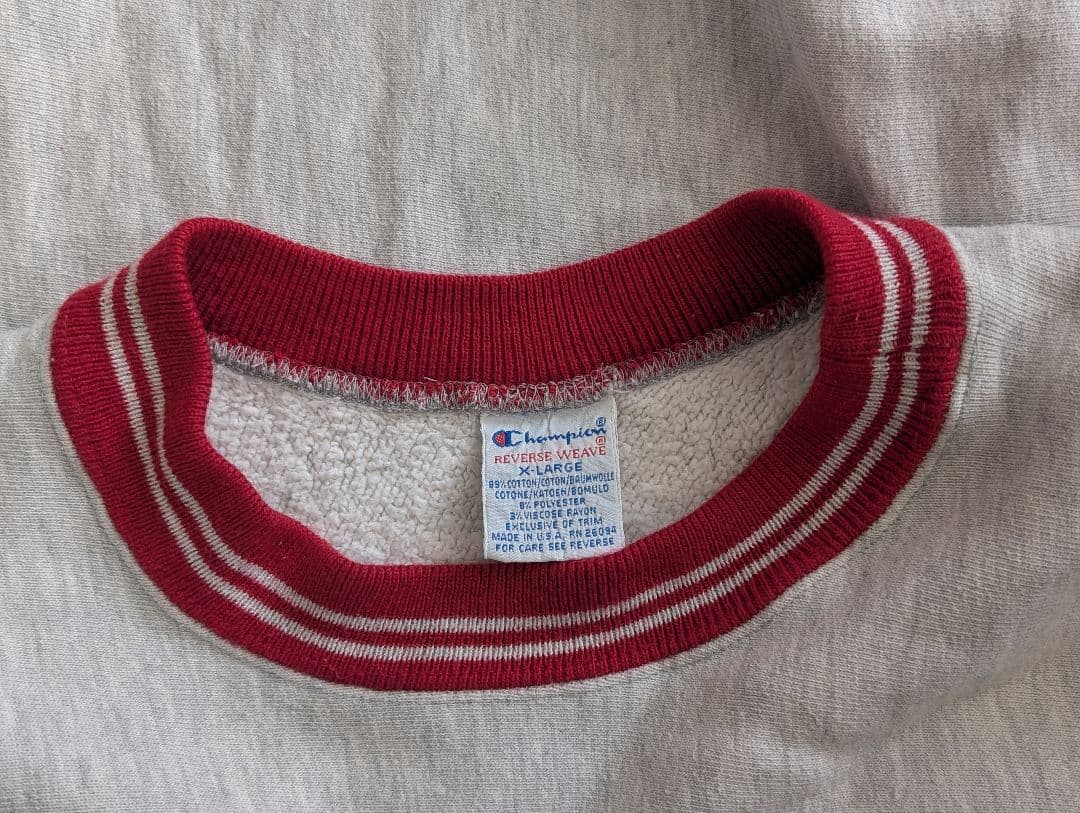 90s USA製 リバースウィーブ 刺繍タグ スウェット チャンピオン XL