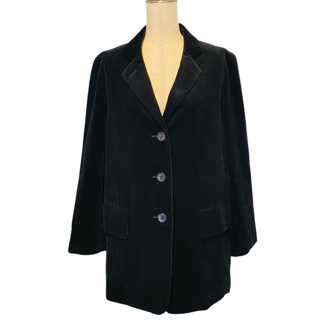 美品　マーガレットハウエル　レディース　コーデュロイ　テーラード　ジャケット　黒