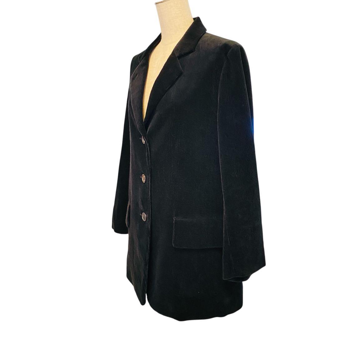 美品　マーガレットハウエル　レディース　コーデュロイ　テーラード　ジャケット　黒