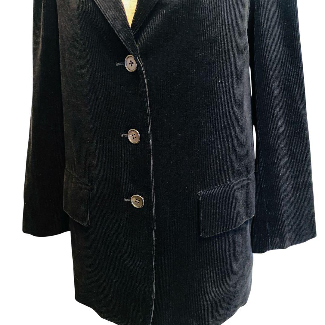 美品　マーガレットハウエル　レディース　コーデュロイ　テーラード　ジャケット　黒