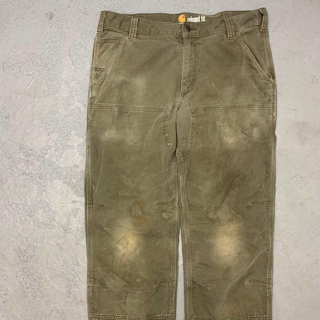 12WC965 Carhartt ダブルニー モスグリーン ペインターパンツ