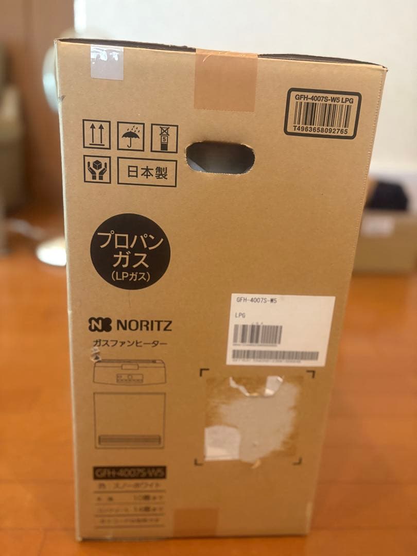 【新品】NORITZ ガスファンヒーター GFH-4007S-W5 プロパン