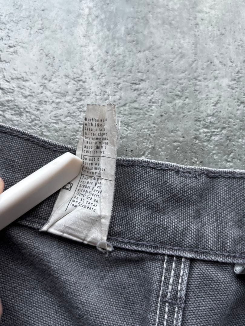 USA製　カーハート　ダブルニーペインターパンツ　グレー　33×34 フェード