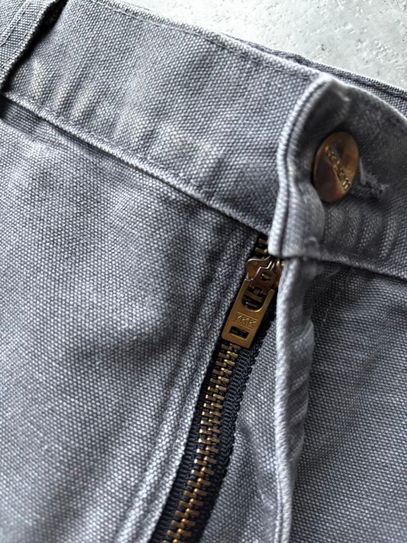 USA製　カーハート　ダブルニーペインターパンツ　グレー　33×34 フェード