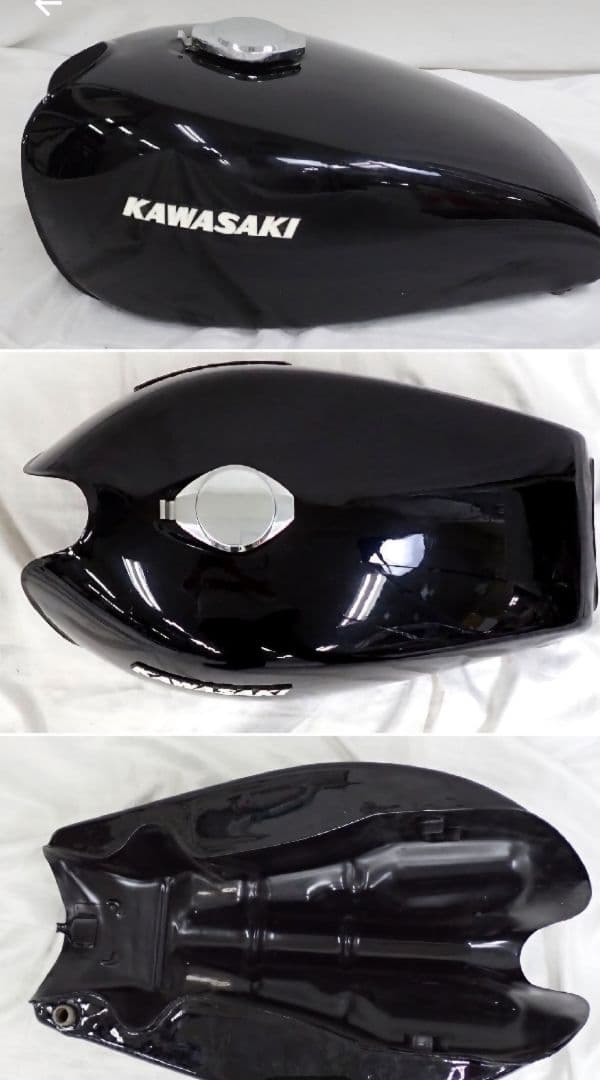 カワサキ Z1/Z2用 外装 3点セット ドレミコレクション 黒豆 内プレス