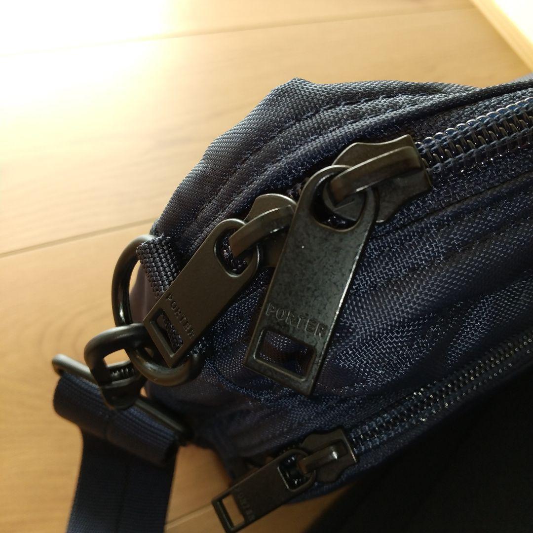 【美品】PORTER FLASH ショルダーバッグ ネイビー