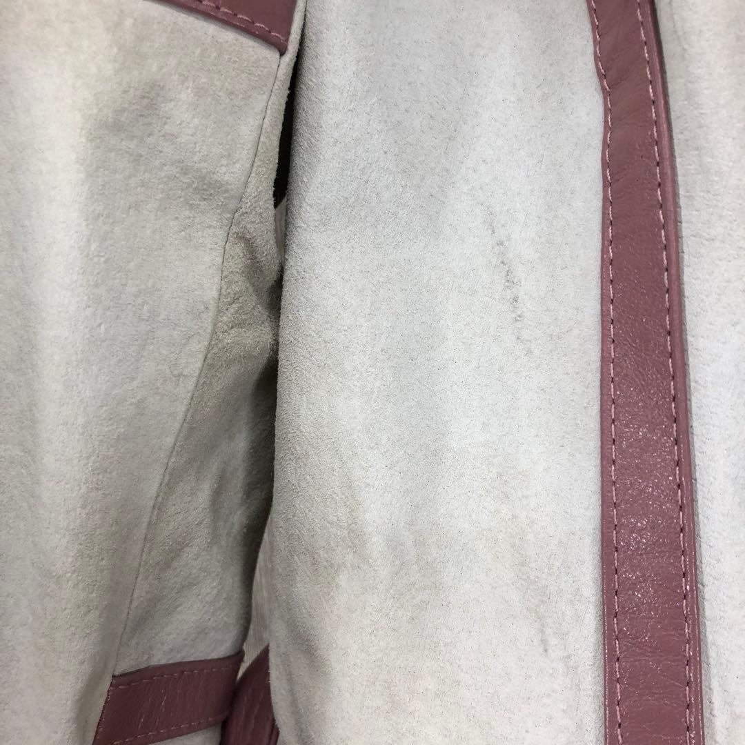 COCON Japan リアルファー付きジャケット　ベルト付き　R