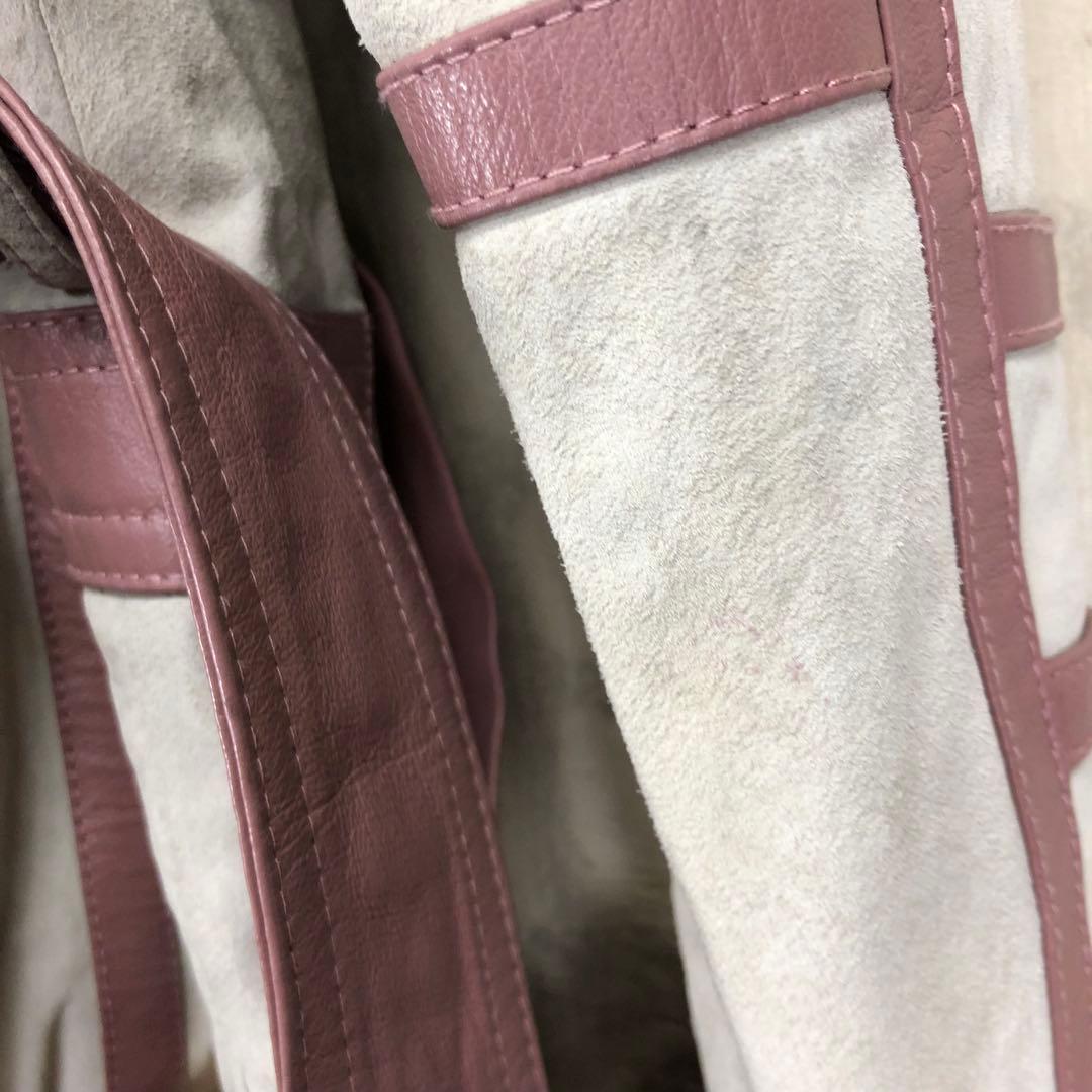 COCON Japan リアルファー付きジャケット　ベルト付き　R