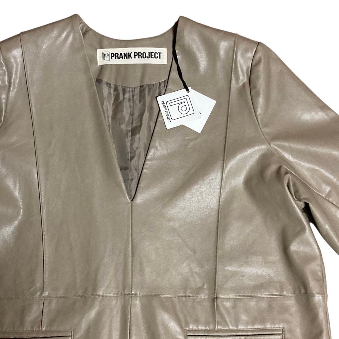 【にこchan】PRANK PROJECT フェイクレザー ミニワンピース