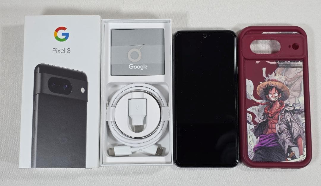 Google Pixel 8 256GB ブラック 本体　フィルム ケース付き