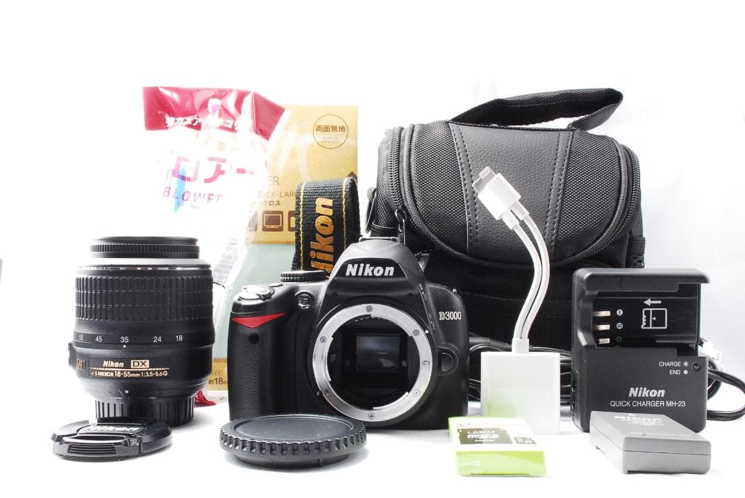 カメラデビューセット⭐Nikon D3000⭐️一眼レフカメラ⭐️スマホ転送