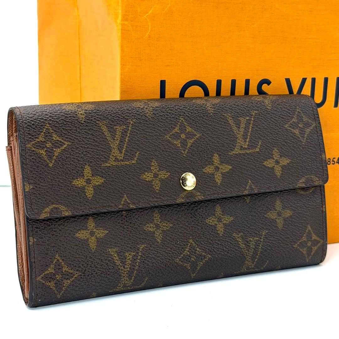 ルイヴィトン モノグラム ポシェット ポルトモネ クレディ 財布 サラ 2カード
