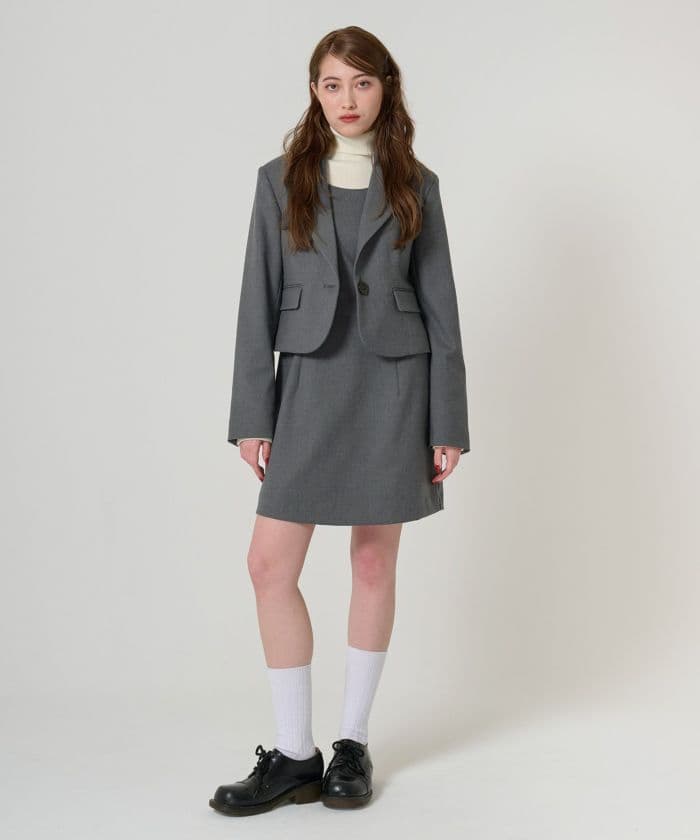 寝*ろ様 コンパクト テーラードジャケット TINA：JOJUN 全2色