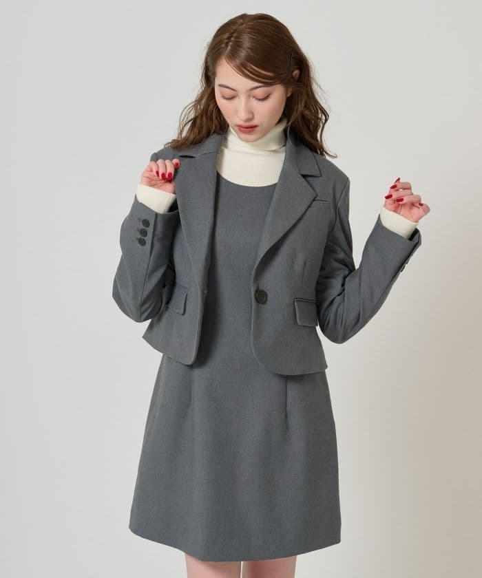 寝*ろ様 コンパクト テーラードジャケット TINA：JOJUN 全2色