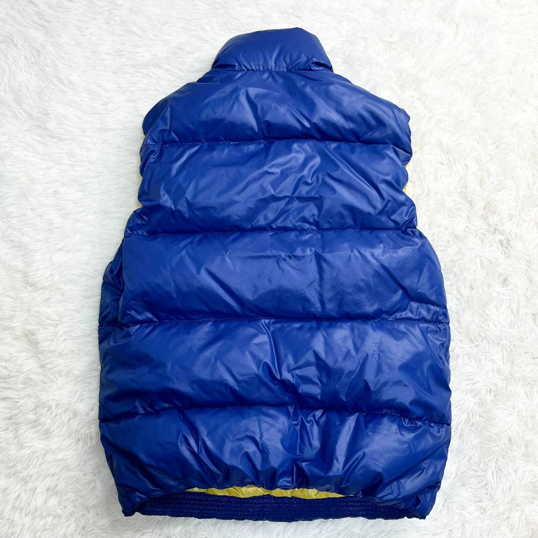 DUVETICA ハーフジップ ダウンベスト ブルー イエロー 48