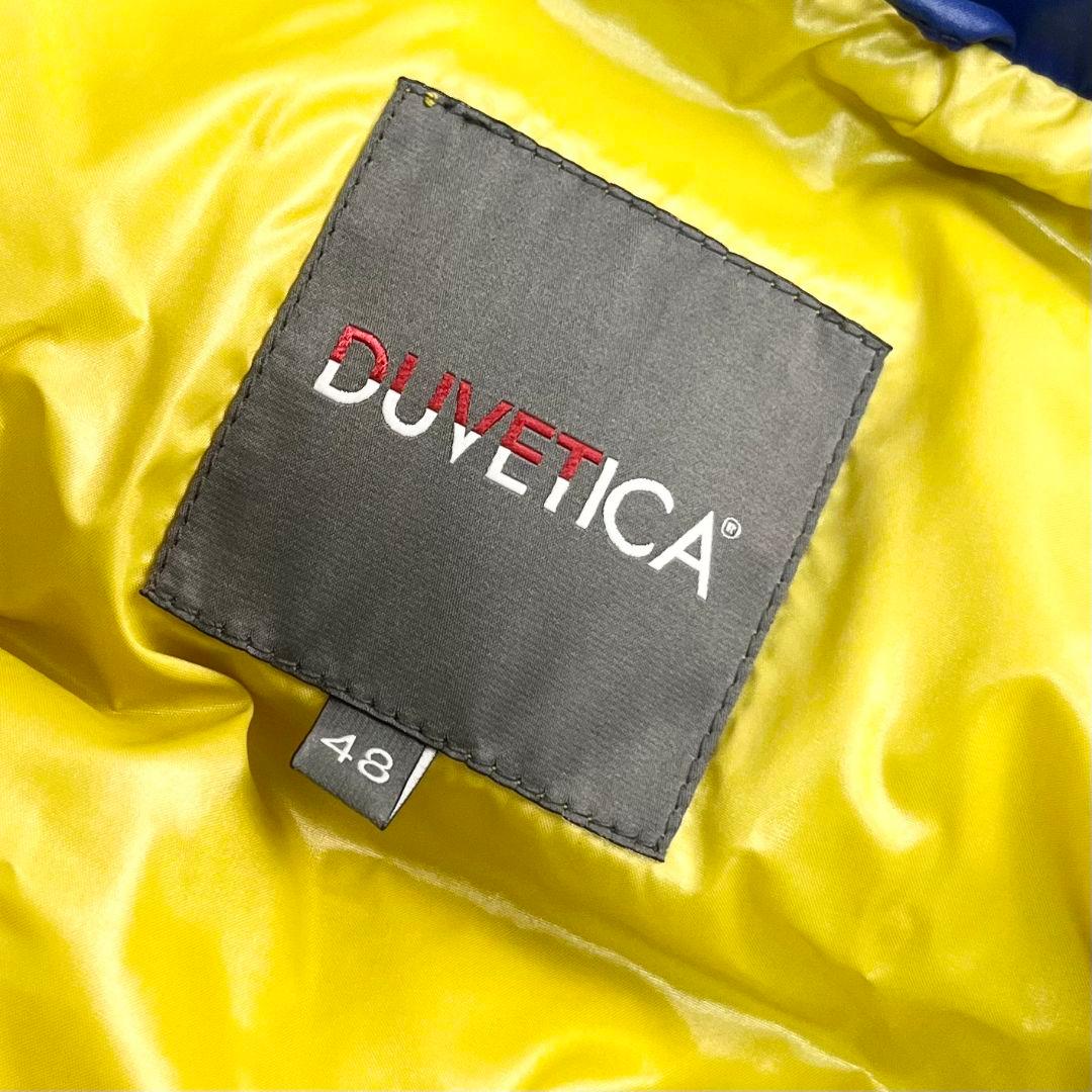 DUVETICA ハーフジップ ダウンベスト ブルー イエロー 48