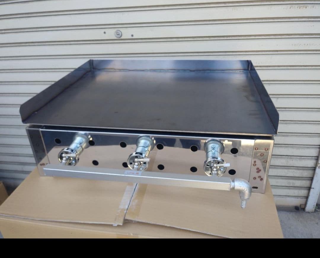 業務用　極厚６ミリ　鉄板焼き　３辺フチ付　学園文化祭り　グリドル　ＢＢＱ　LPG