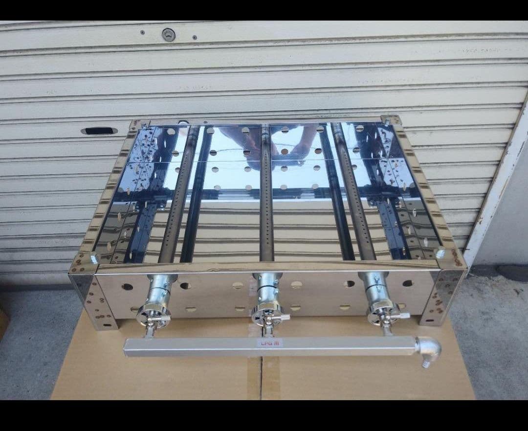 業務用　極厚６ミリ　鉄板焼き　３辺フチ付　学園文化祭り　グリドル　ＢＢＱ　LPG