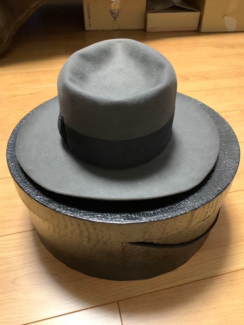 グラッドハンド　fat hatter ビーバー　58cm グレー