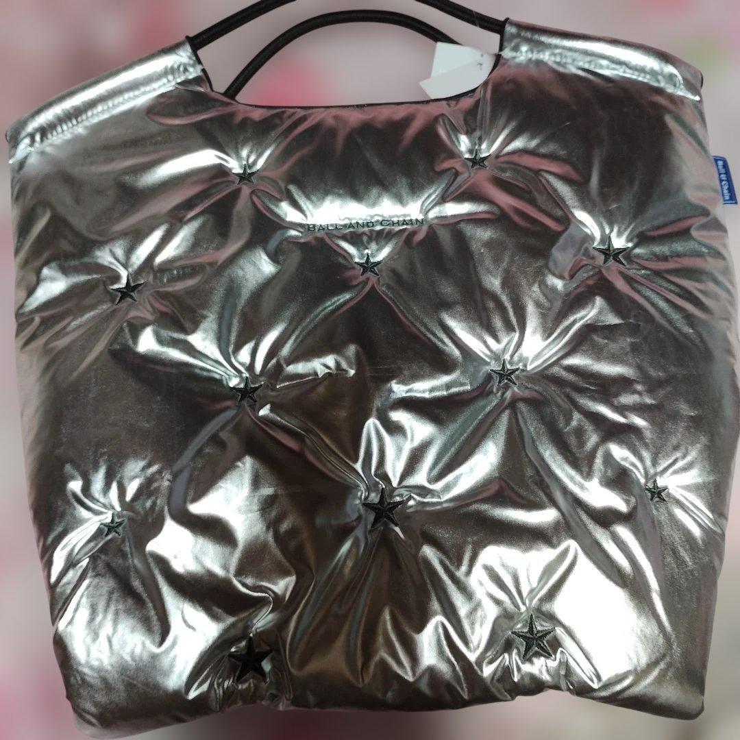 【新品タグ付き】Ball&Chain 中綿バッグ etoile シルバー