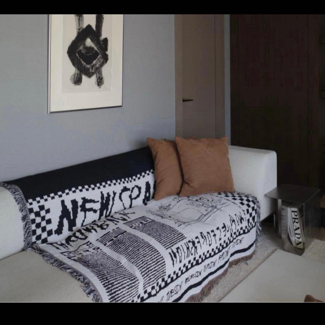 Ameri アメリヴィンテージ ノベルティ マルチブランケット