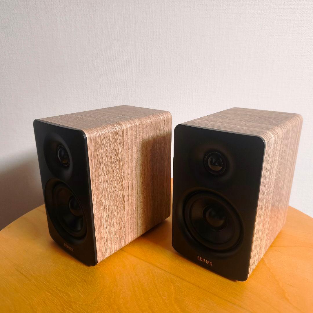 Edifier M60 マルチメディアスピーカー 66W スタンド付 ブラウン