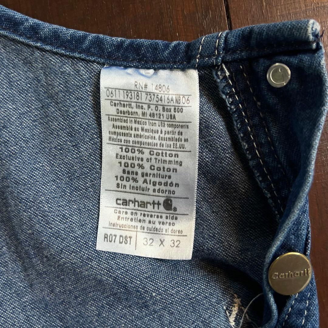 【Carhartt カーハート】 デニムオーバーオール XL ゆるだぼ y2k