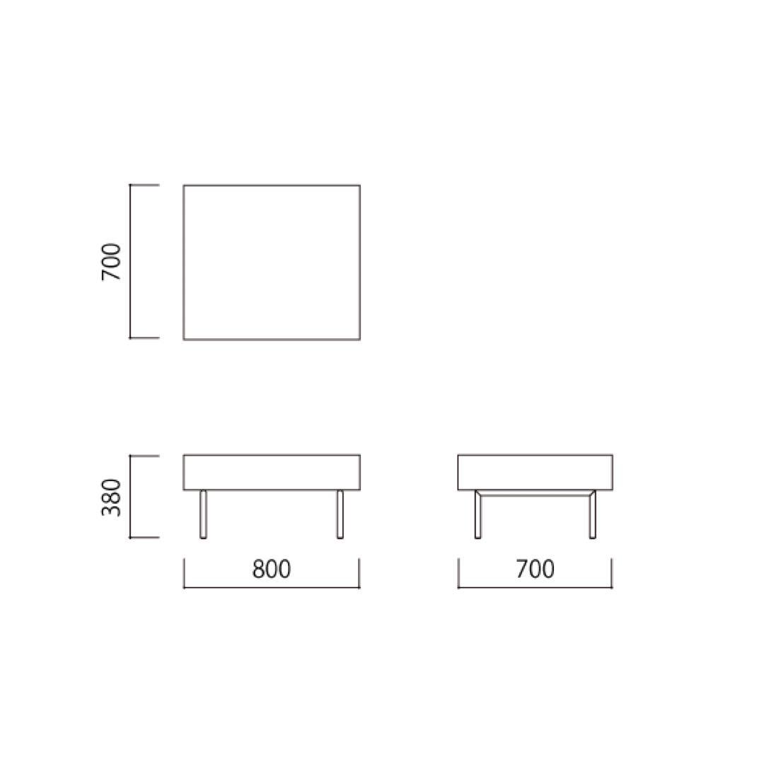 IDEE DIVANCO OTTOMAN オットマン Light gray