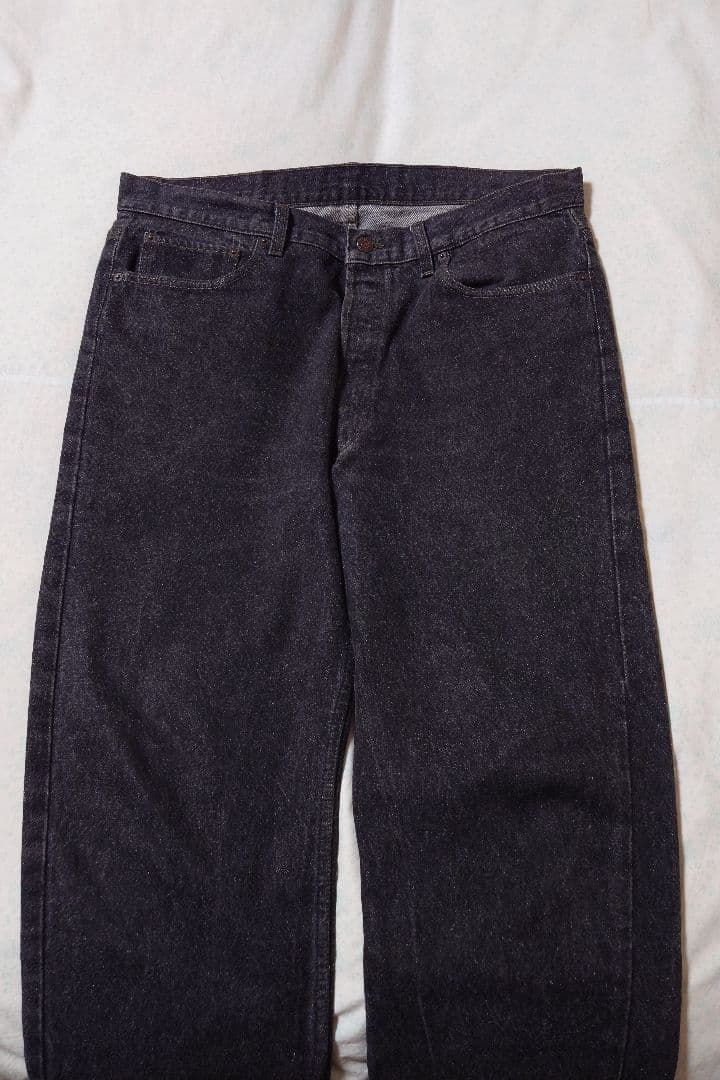 W38L30　極美品　USA製　リーバイス　 501 0658 先染め　ブラック