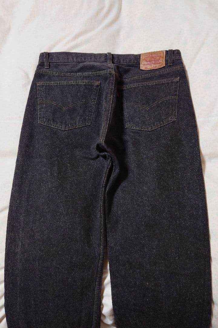 W38L30　極美品　USA製　リーバイス　 501 0658 先染め　ブラック