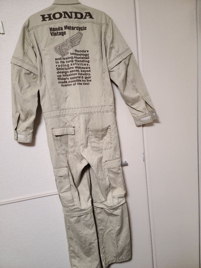 ホンダ&シンイチロウアラカワ 切り替えツナギ オーバーオール Mサイズ