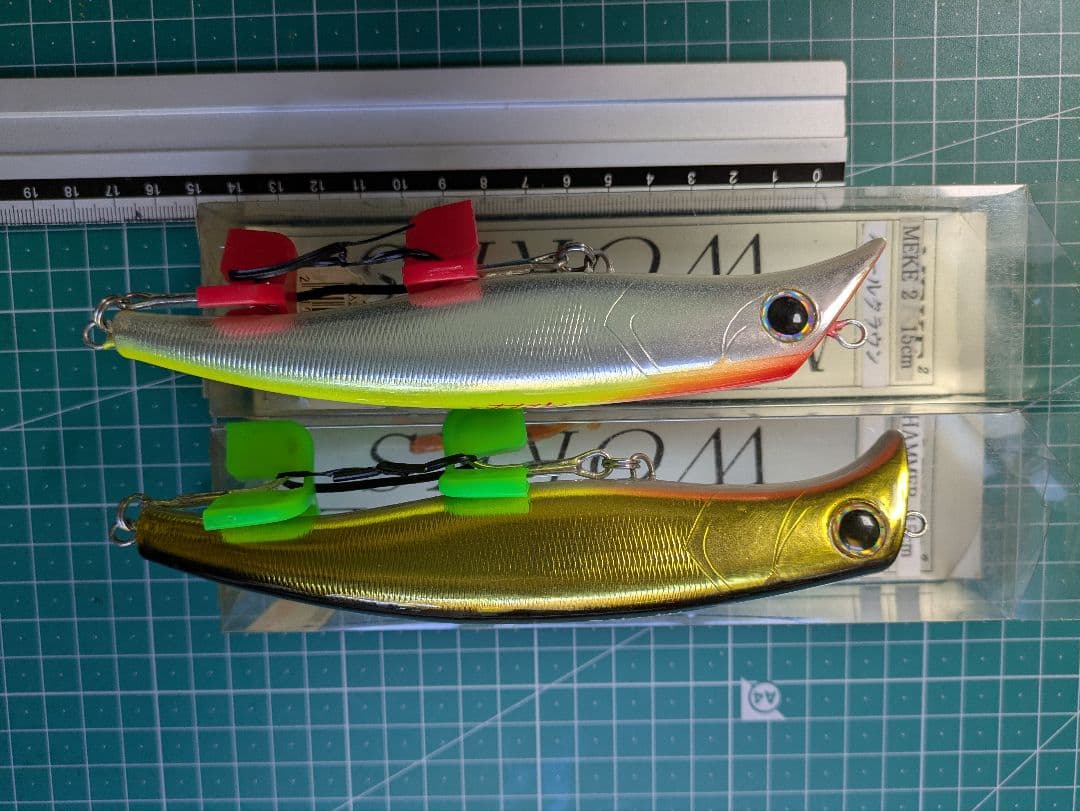 ガンキチです、MIRACLE WORKS ハンドメイドミノー 2個セット