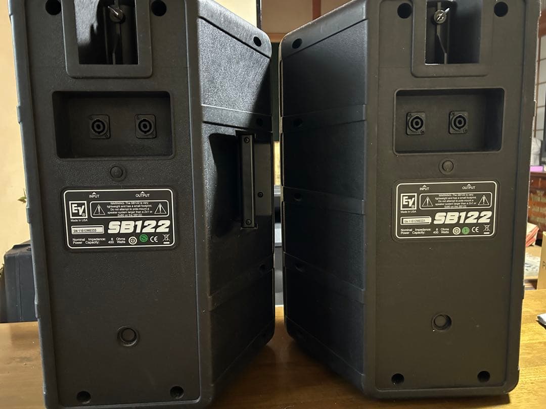 【その２】EVウーファーSB 122、2台セット(その１と合せ80,000円