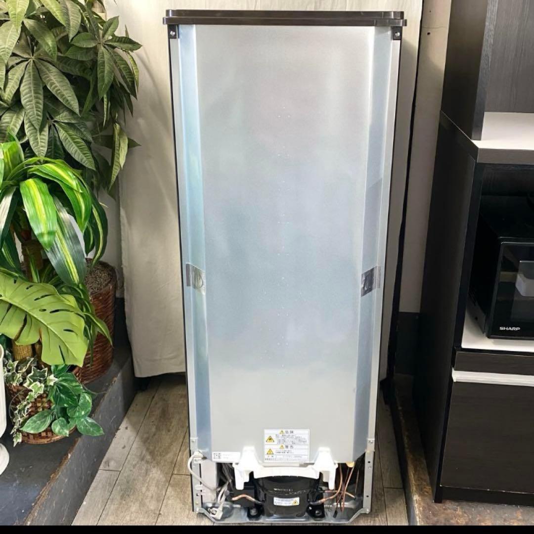 回収込み☆マットダークブラウン冷蔵庫　LED光庫内Panasonic社　168L