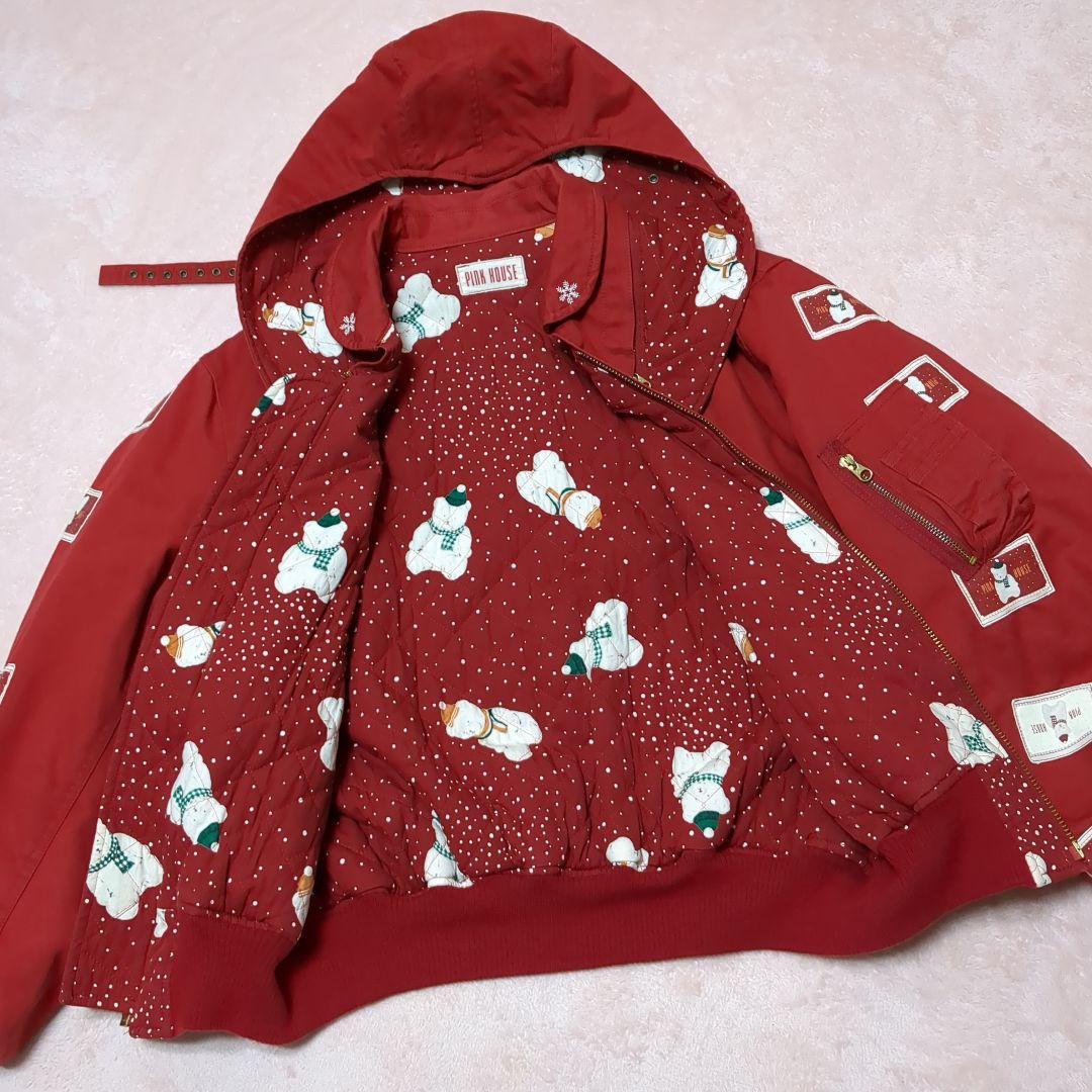 ピンクハウス レア 90年代 大人気 雪だるまくま ブルゾン 赤色 ヴィンテージ