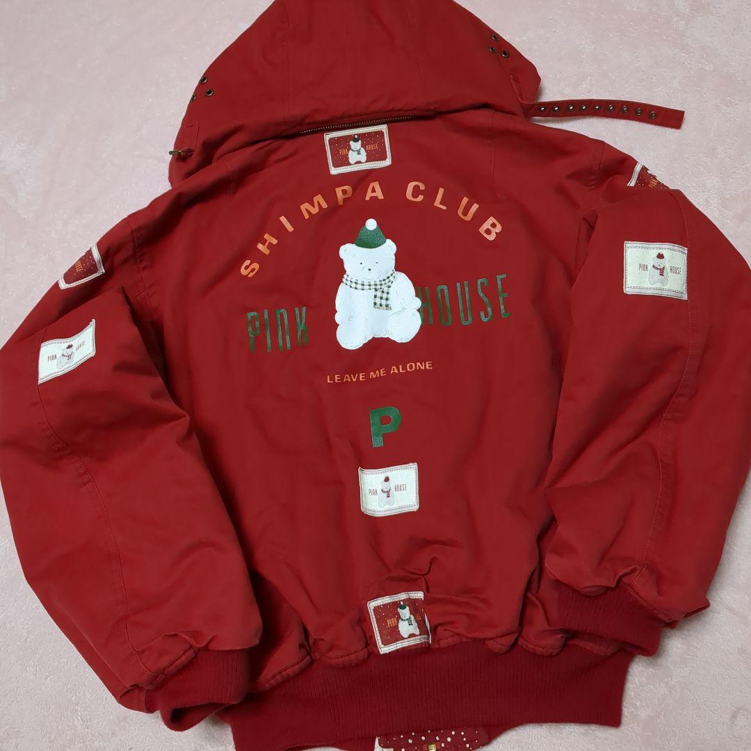 ピンクハウス レア 90年代 大人気 雪だるまくま ブルゾン 赤色 ヴィンテージ