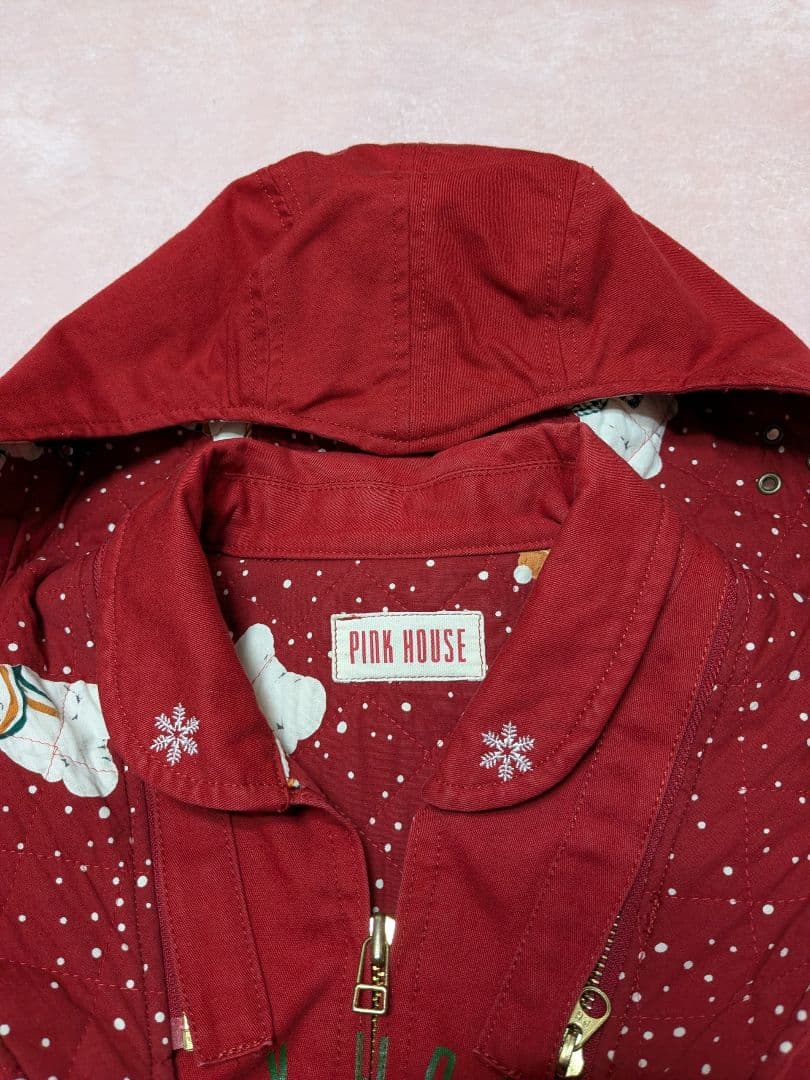 ピンクハウス レア 90年代 大人気 雪だるまくま ブルゾン 赤色 ヴィンテージ