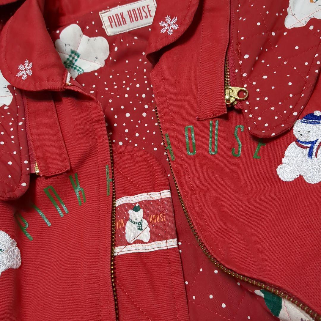 ピンクハウス レア 90年代 大人気 雪だるまくま ブルゾン 赤色 ヴィンテージ